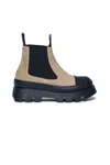Mm6 Maison Margiela Ankle Leather Boots In Brown
