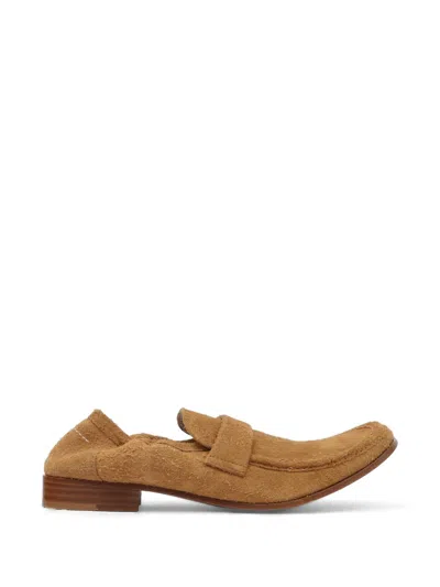 Mm6 Maison Margiela Suede Loafers In Blue