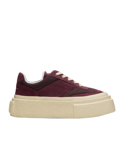 Mm6 Maison Margiela Suede Sneakers In Brown