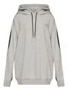 Mm6 Maison Margiela Numbers-motif Hoodie In Gray