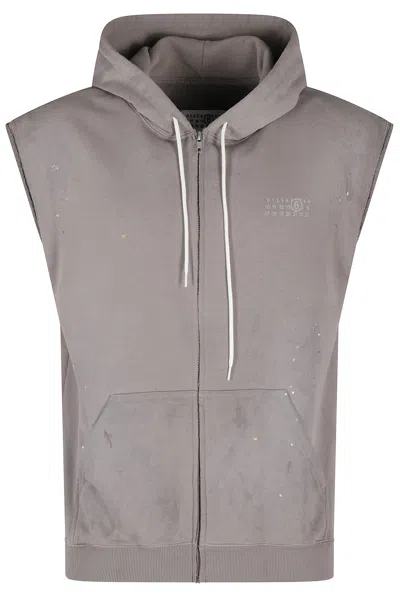 Mm6 Maison Margiela Sweat Jacket In Gray
