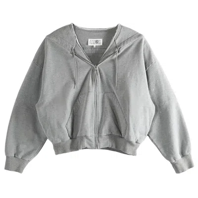 Pre-owned Mm6 Maison Margiela Sweat Jacket 'grey Melange' | Women's Size M In Gray
