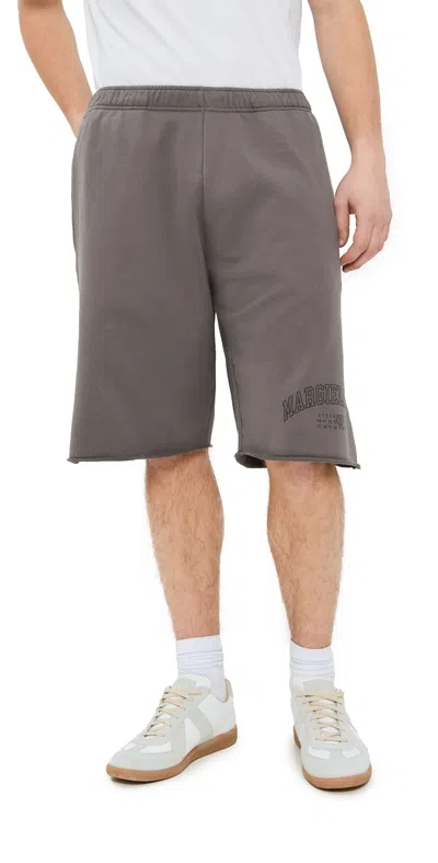 Mm6 Maison Margiela Sweat Shorts 12 Brown In Grey
