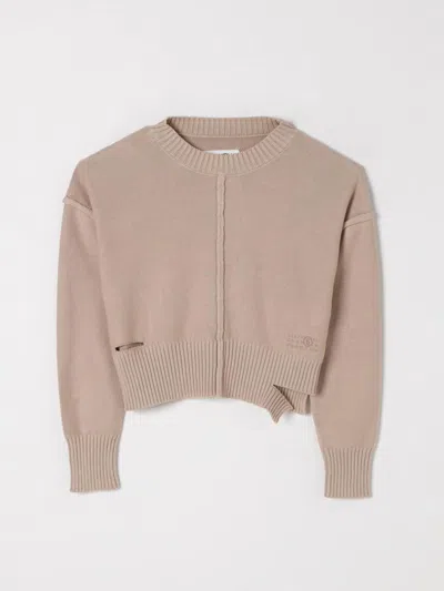 Mm6 Maison Margiela Sweater  Kids Color Beige