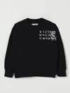 Mm6 Maison Margiela Hand Written Logo Crew-neck Sweatshirt In Black