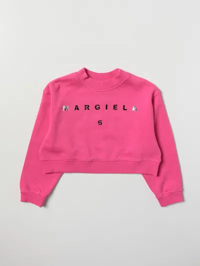 Mm6 Maison Margiela Sweater  Kids Color Fuchsia