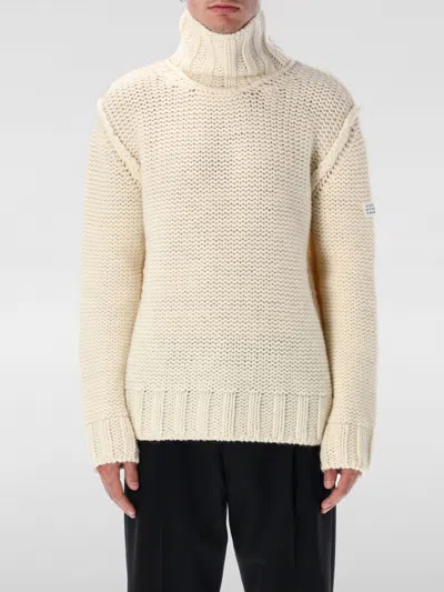 MM6 MAISON MARGIELA SWEATER MM6 MAISON MARGIELA MEN COLOR BEIGE,H32054022