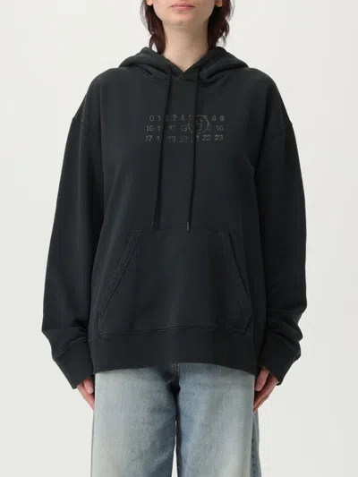 MM6 MAISON MARGIELA SWEATSHIRT MM6 MAISON MARGIELA WOMAN COLOR BLACK,G97803002