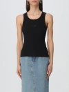 Mm6 Maison Margiela Tank Top In Black