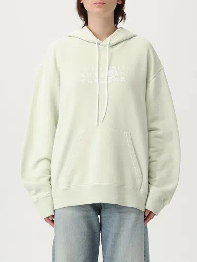 MM6 MAISON MARGIELA SWEATSHIRT MM6 MAISON MARGIELA WOMAN COLOR GREEN,G97803012
