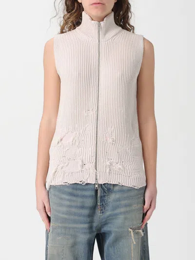 Mm6 Maison Margiela Waistcoat Woman Color Grey In Gray