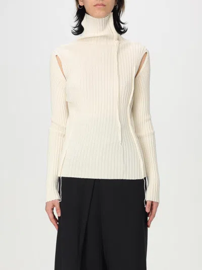 MM6 MAISON MARGIELA SWEATER MM6 MAISON MARGIELA WOMAN COLOR WHITE,G52194001