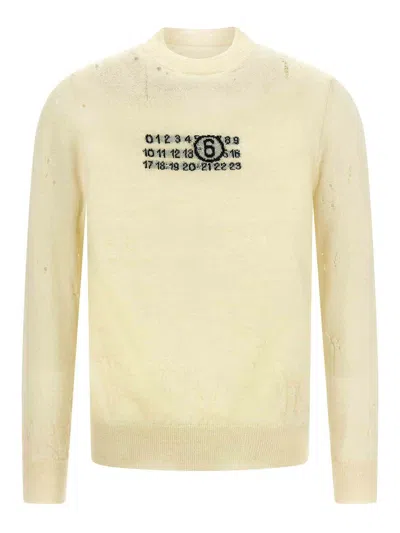 MM6 MAISON MARGIELA SUÉTER CUELLO REDONDO - BEIS