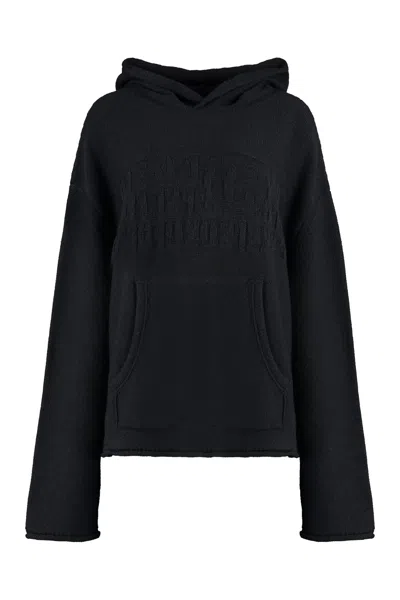 Mm6 Maison Margiela Sweater With Hood In Black