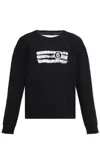 Mm6 Maison Margiela Numbers-print Sweater In Black