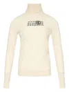 Mm6 Maison Margiela Sweater With Number Pattern In Neutral