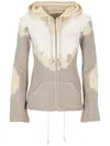 Mm6 Maison Margiela Tie-dye Zip-up Hoodie