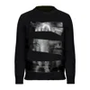Mm6 Maison Margiela Relaxed Fit Sweater With Tape Detail In Black