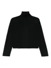 Mm6 Maison Margiela Virgin Wool-blend Sweater In Black