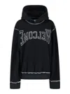 Mm6 Maison Margiela Knitwear Hooded Contrast Stitching In Black