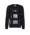 Mm6 Maison Margiela Relaxed Fit Sweater With Tape Detail In Black