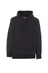 Mm6 Maison Margiela Black Cotton Blend Sweatshirt In Black