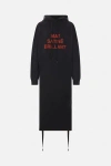 Mm6 Maison Margiela Oversize Sweatshirt With Hood And Print In Black