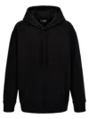 Mm6 Maison Margiela Numbers Logo-print Hoodie In Black