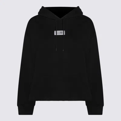 Mm6 Maison Margiela Mm6 By Maison Margiela Relaxed-fit Cotton Hoodie With Adjustable Drawstring In Blue