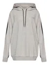 Mm6 Maison Margiela Numbers-motif Hoodie In Gray