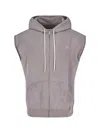 Mm6 Maison Margiela Mm6 By Maison Margiela Numbers-motif Hoodie With Artistic Paint Splatter Detail In Gray