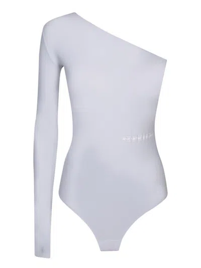 Mm6 Maison Margiela Mm6 By Maison Margiela Grey Lycra Bodysuit