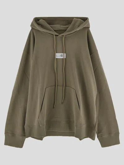 Mm6 Maison Margiela Sweaters In Green