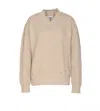 Mm6 Maison Margiela Beige Wool Sweater In Neutral