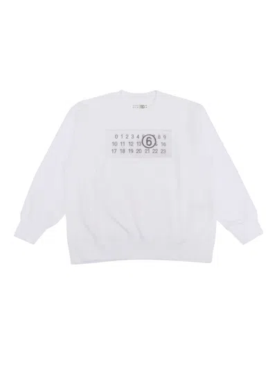Mm6 Maison Margiela Kids' Sweaters In White