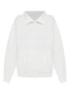 Mm6 Maison Margiela Sweatshirt With Stand-up Collar In White
