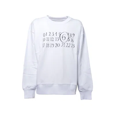 Mm6 Maison Margiela Sweaters In White