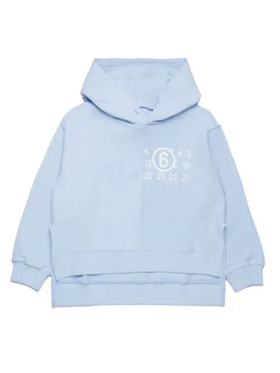 Mm6 Maison Margiela Kids' Sweatshirt In Blue