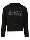 Mm6 Maison Margiela Sweatshirt With Numerical Graphics In Black