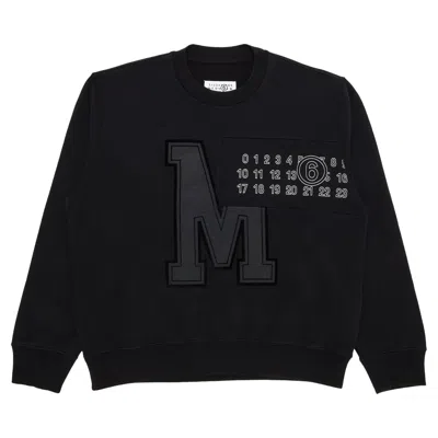 Pre-owned Mm6 Maison Margiela Sweatshirt 'black' | Men's Size L