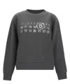 Mm6 Maison Margiela Numbers Motif-print Sweatshirt In Grey