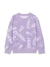 Mm6 Maison Margiela Logo-print Sweatshirt In Lilac