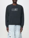 Mm6 Maison Margiela Black Numeric Signature Mm6 Sweatshirt In Schwarz