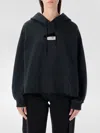 Mm6 Maison Margiela Casual Hoodie Featuring Tape Detail In Blue