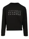 Mm6 Maison Margiela Sweatshirt With Numerical Graphics In Black