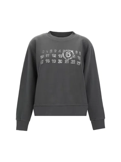 Mm6 Maison Margiela Sweatshirt In Gray