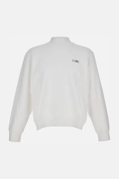 Mm6 Maison Margiela Sweatshirt In White