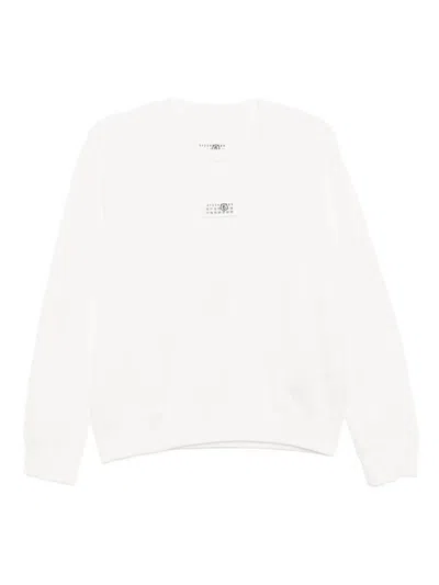 MM6 MAISON MARGIELA MM6 MAISON MARGIELA SWEATSHIRT WITH LOGO APPLIQUÉ