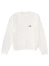 Mm6 Maison Margiela Numeric Signature Label Crewneck Sweatshirt In White
