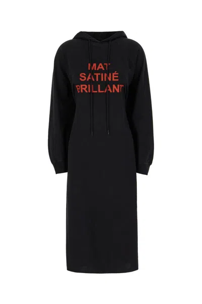 Mm6 Maison Margiela Slogan-print Drawstring Hoodie In Black